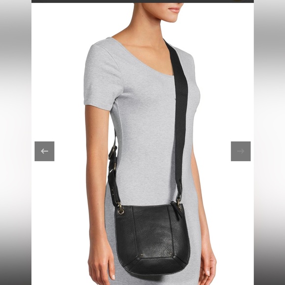 Black Crossbody with Brass Hardware LIKE NEW!! - Picture 2 of 12